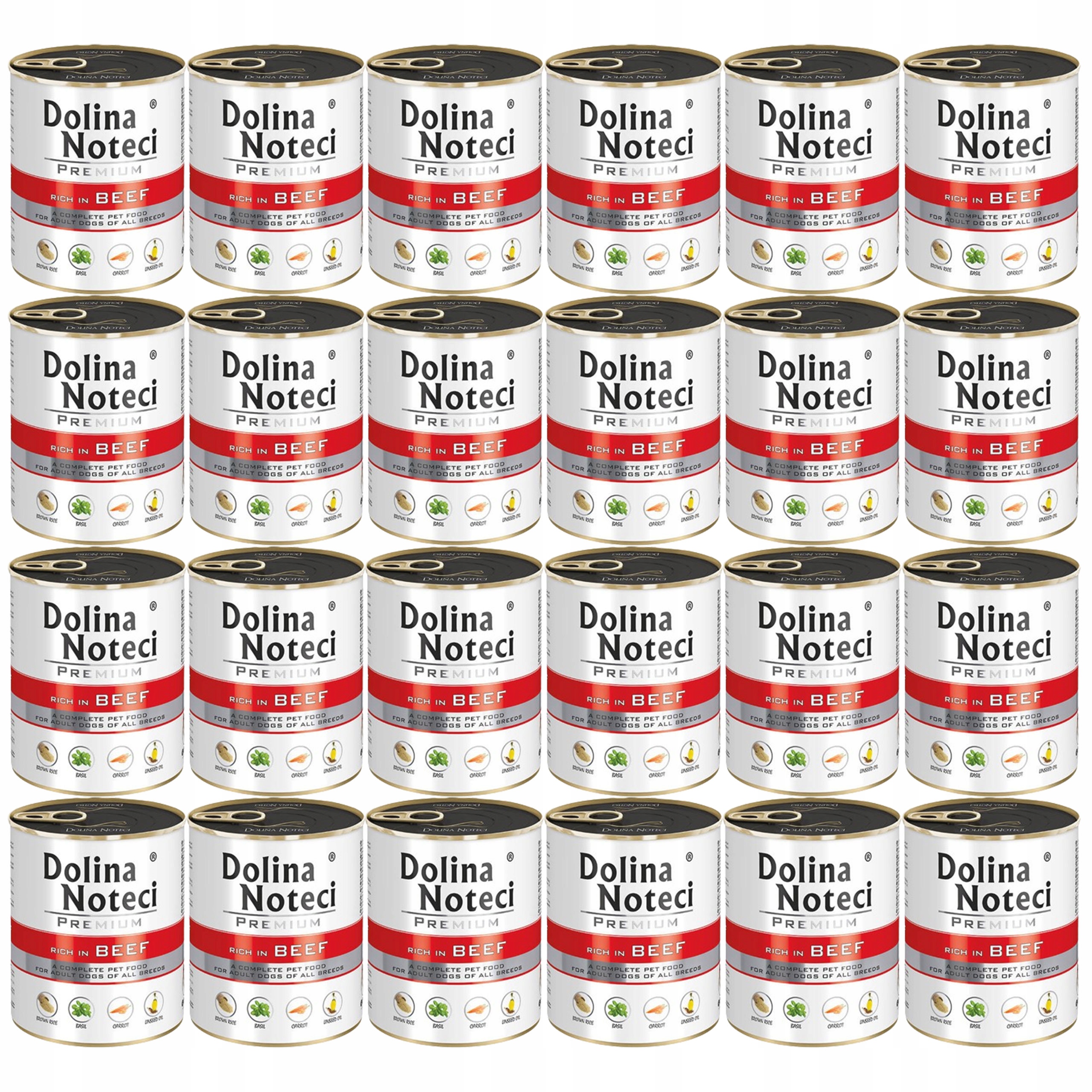 Levně Dolina Noteci Premium Krmivo pro psy Hovězí 24 x 800 g bez obilovin