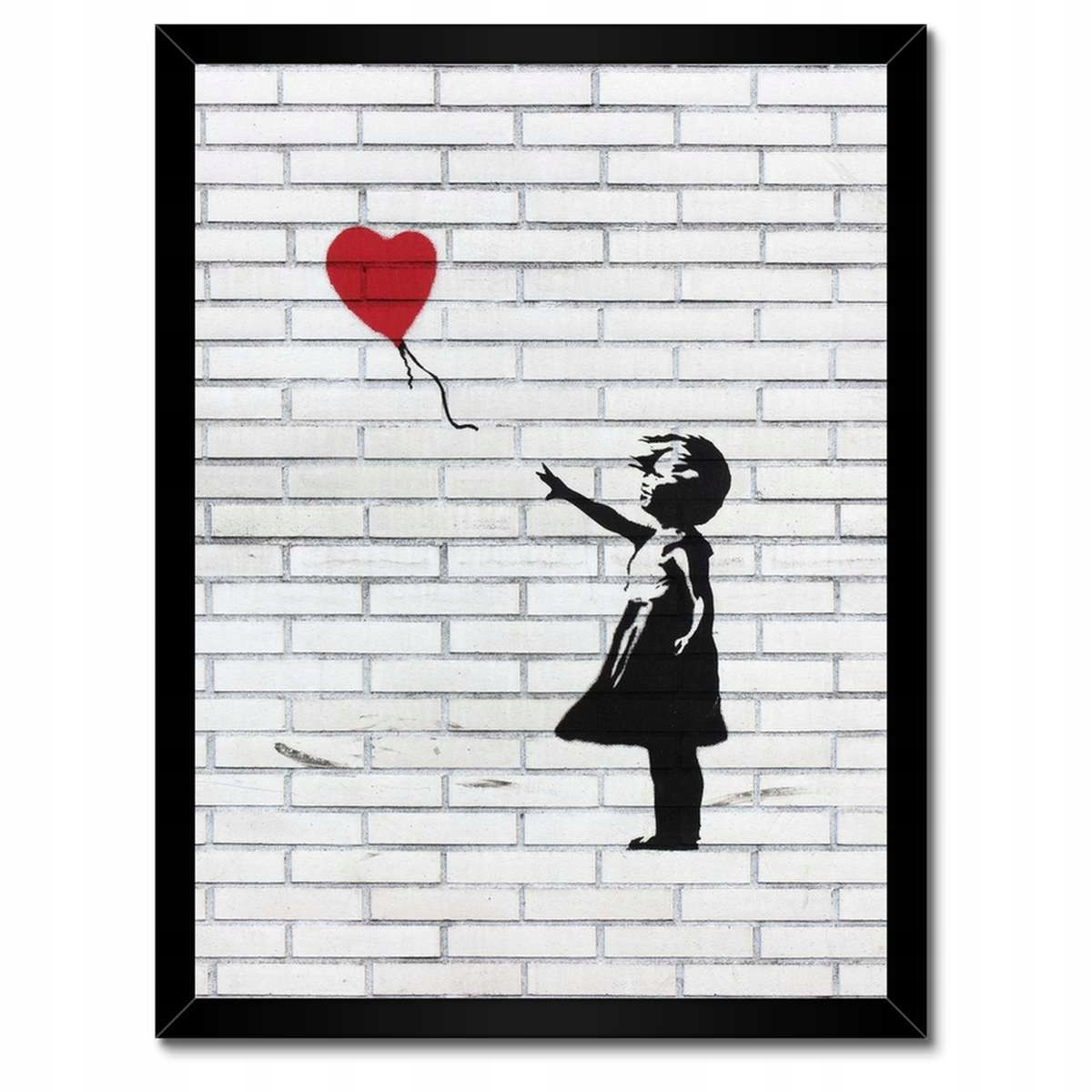 Plakáty v rámu 30x40 Banksy Dívka balón