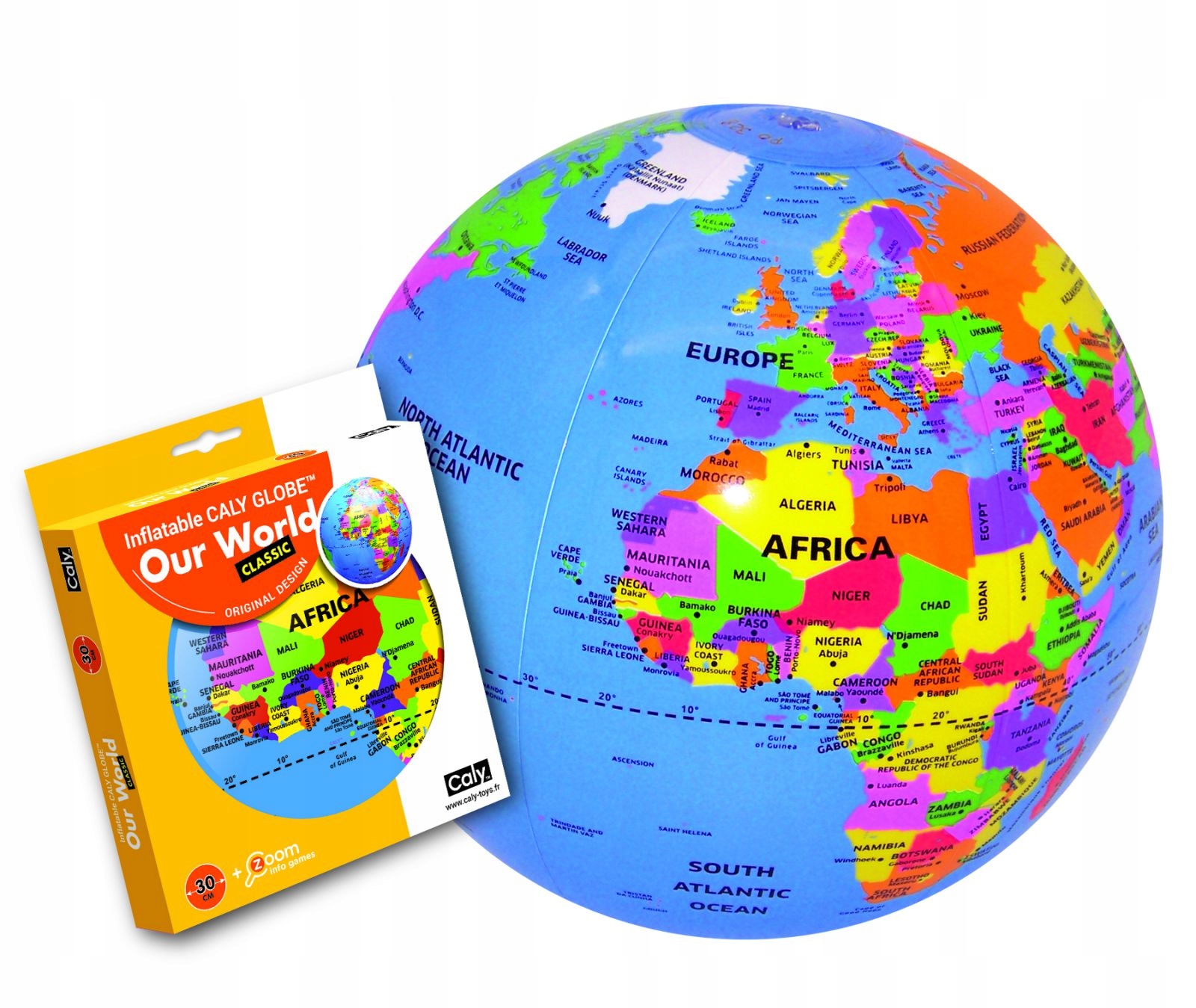 PIŁKA GLOBUS NASZ ŚWIAT 30 CM