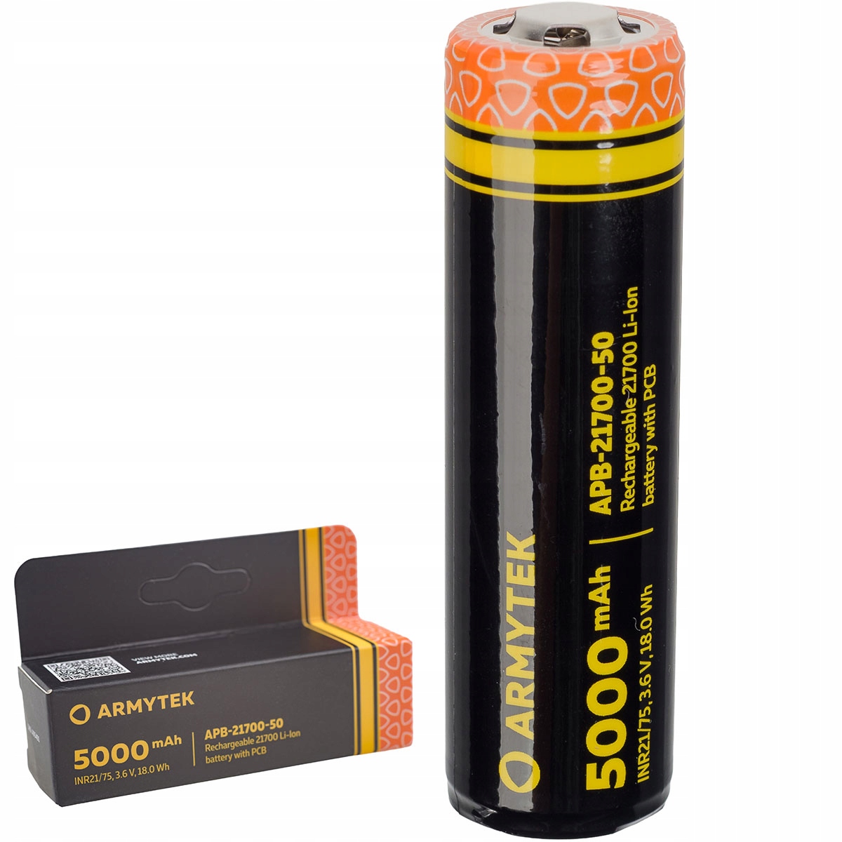 Akumulator 21700 Li-Ion Armytek 5000 mAh Zabezpieczony Wysoki Prąd 17A