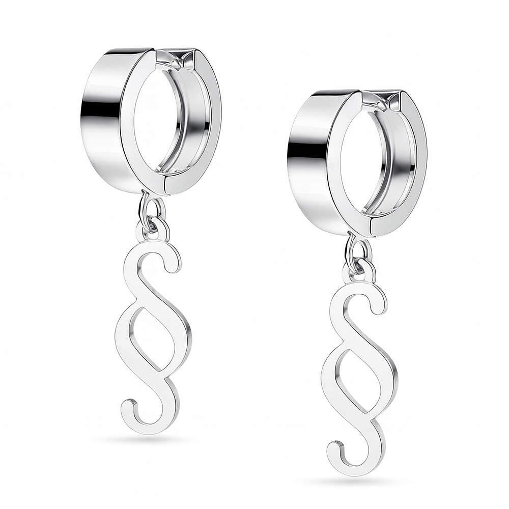 Stříbrné náušnice Parague s pouty Stříbro Dárek 925 pro právníka