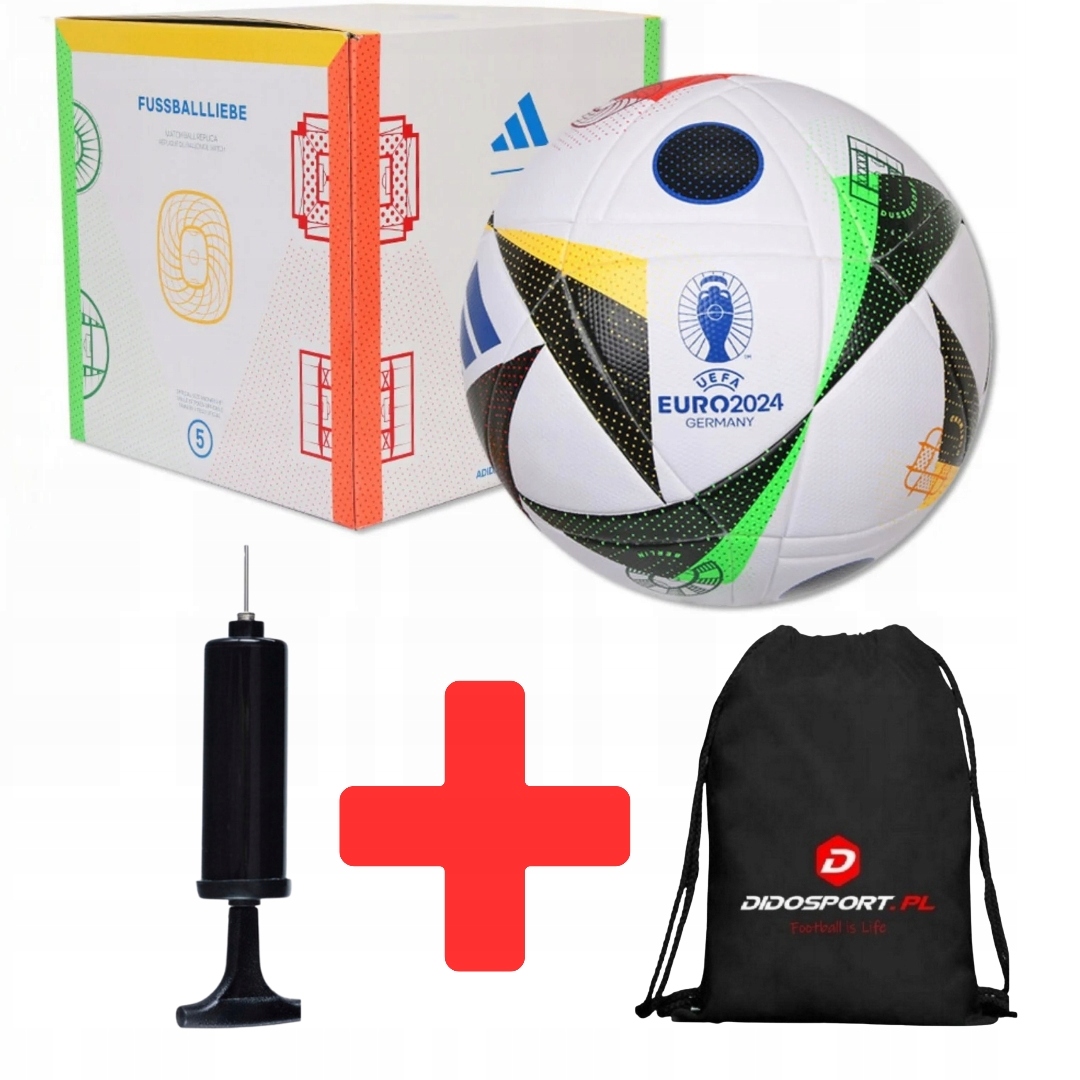 Piłka nożna Adidas Euro W Pudełku IN9369 Pompka Worek