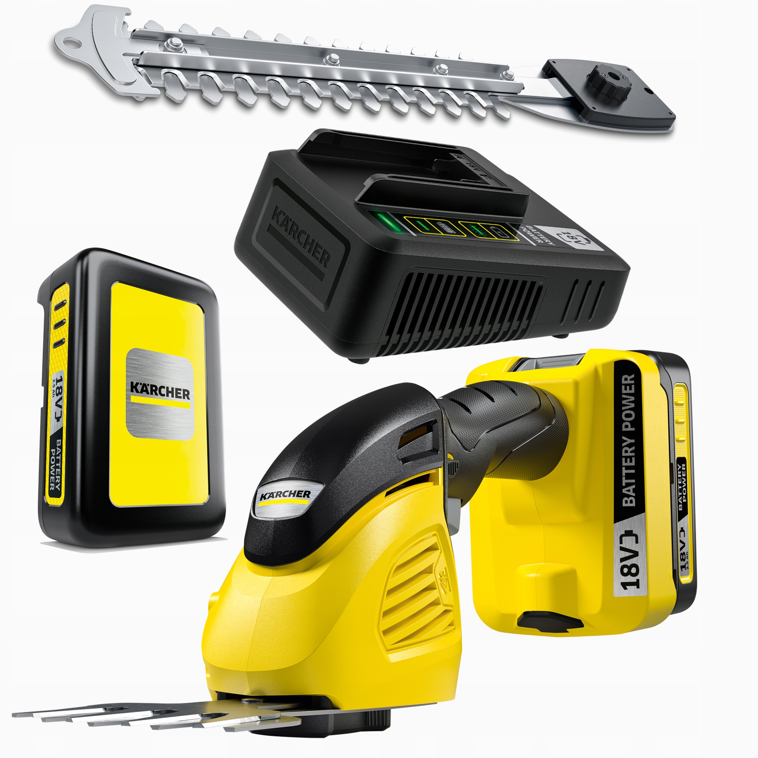 Bateriové Nůžky Na Živý Plot Karcher Gsh Sada