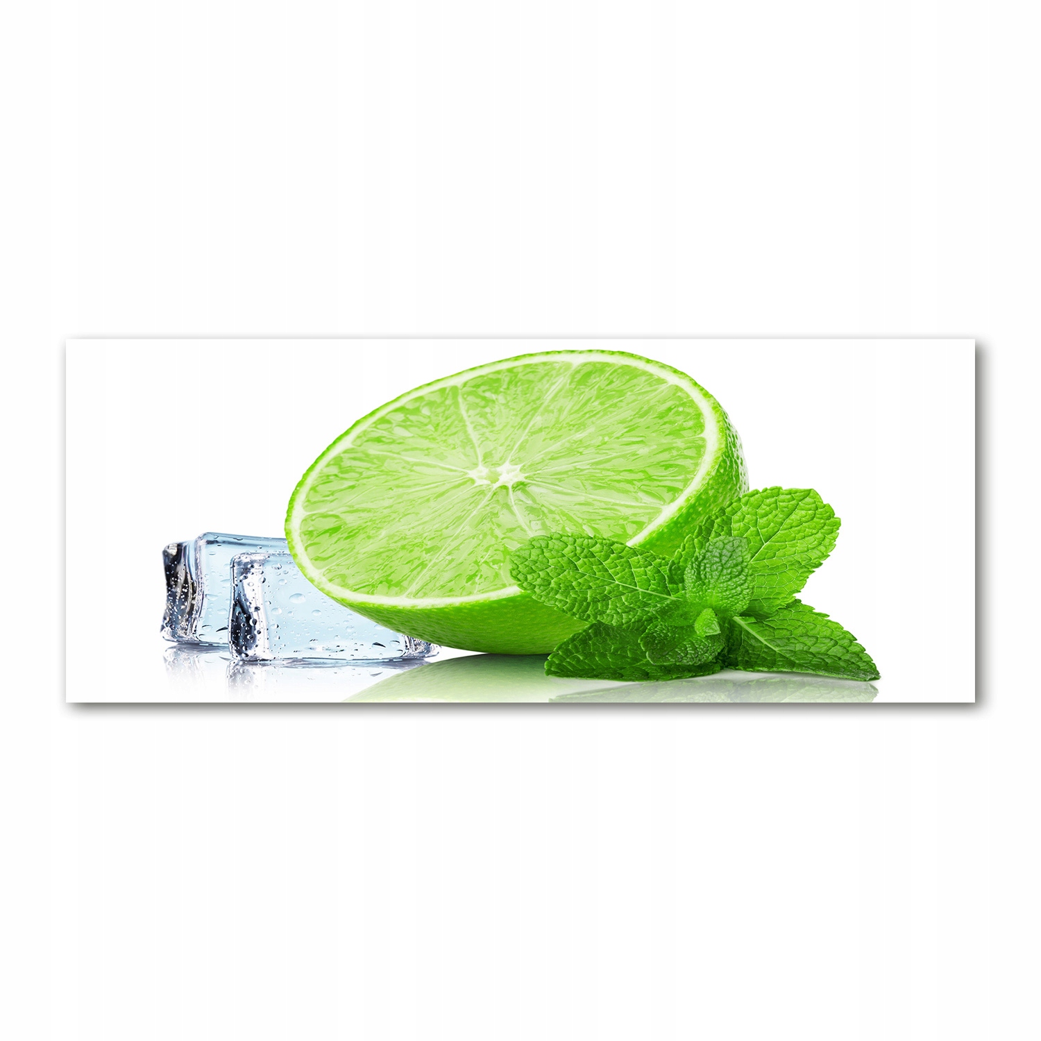 

Foto obraz akryl zdjęcie Limonka z lodem 125x50 cm