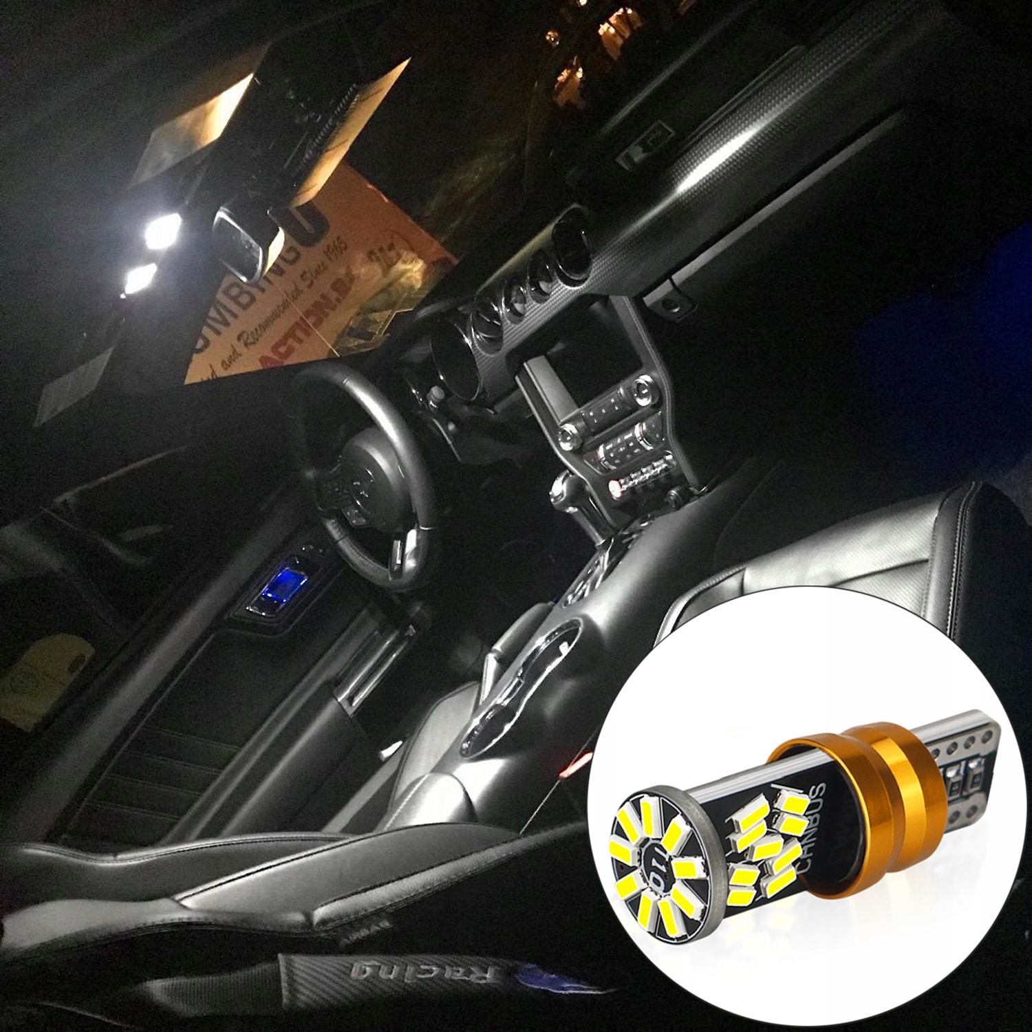 ŻARÓWKI LED W5W T10 POSTOJOWE CANBUS 360° 27LED SMD 550LM 6000K MOCNE 4 SZT Napięcie 12 V