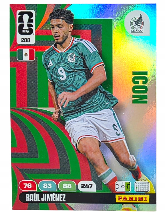 Karty Piłkarskie do albumu Panini World Cup 2026 Icon 288 Raul Jimenez