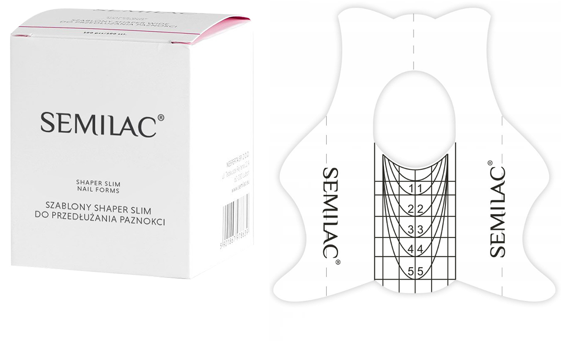 

Semilac Hardi Shaper Forma Szablon Slim 100 sztuk