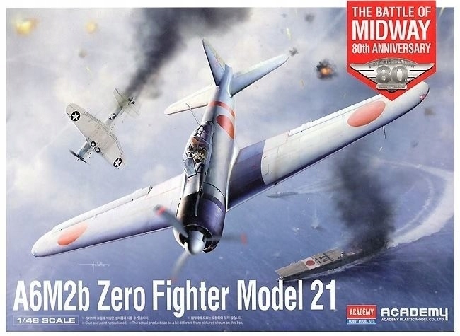 Model Plastové Letadlo A6M2B Zero Fighter 21 1/48