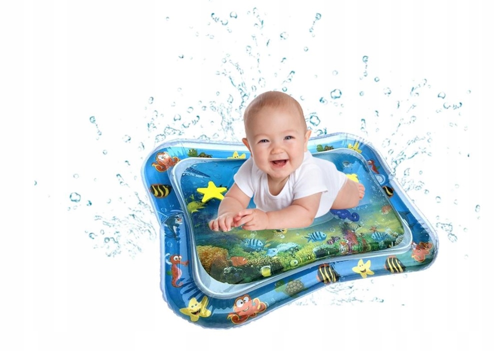 DUŻA MATA WODNA SENSORYCZNA DMUCHANA EDUKACYJNA NIEMOWLĄT DZIECI 70x50cm XL Wiek dziecka 3 m +