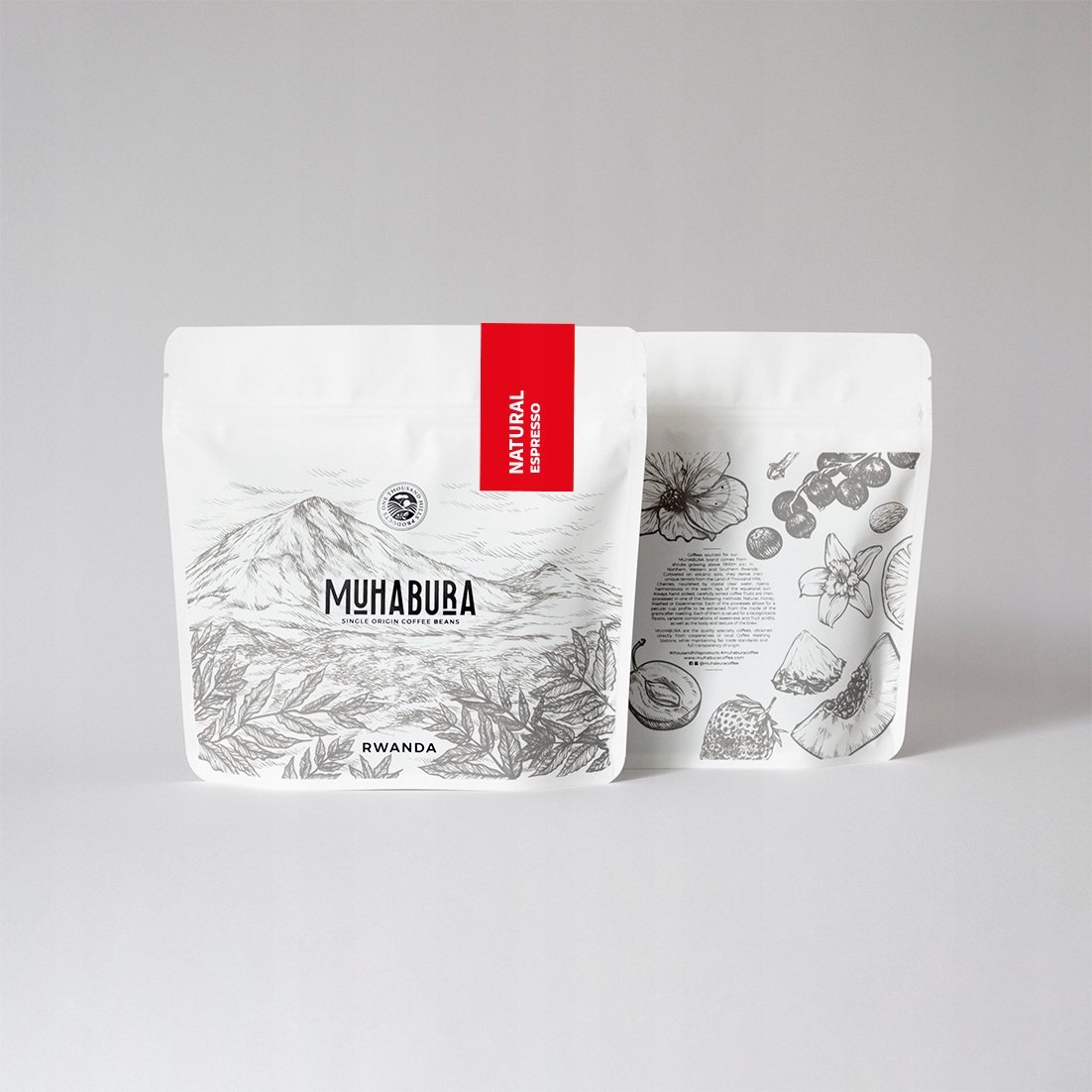 Levně Muhabura Natural Vybraná červená bourbonská arabica 1 kg