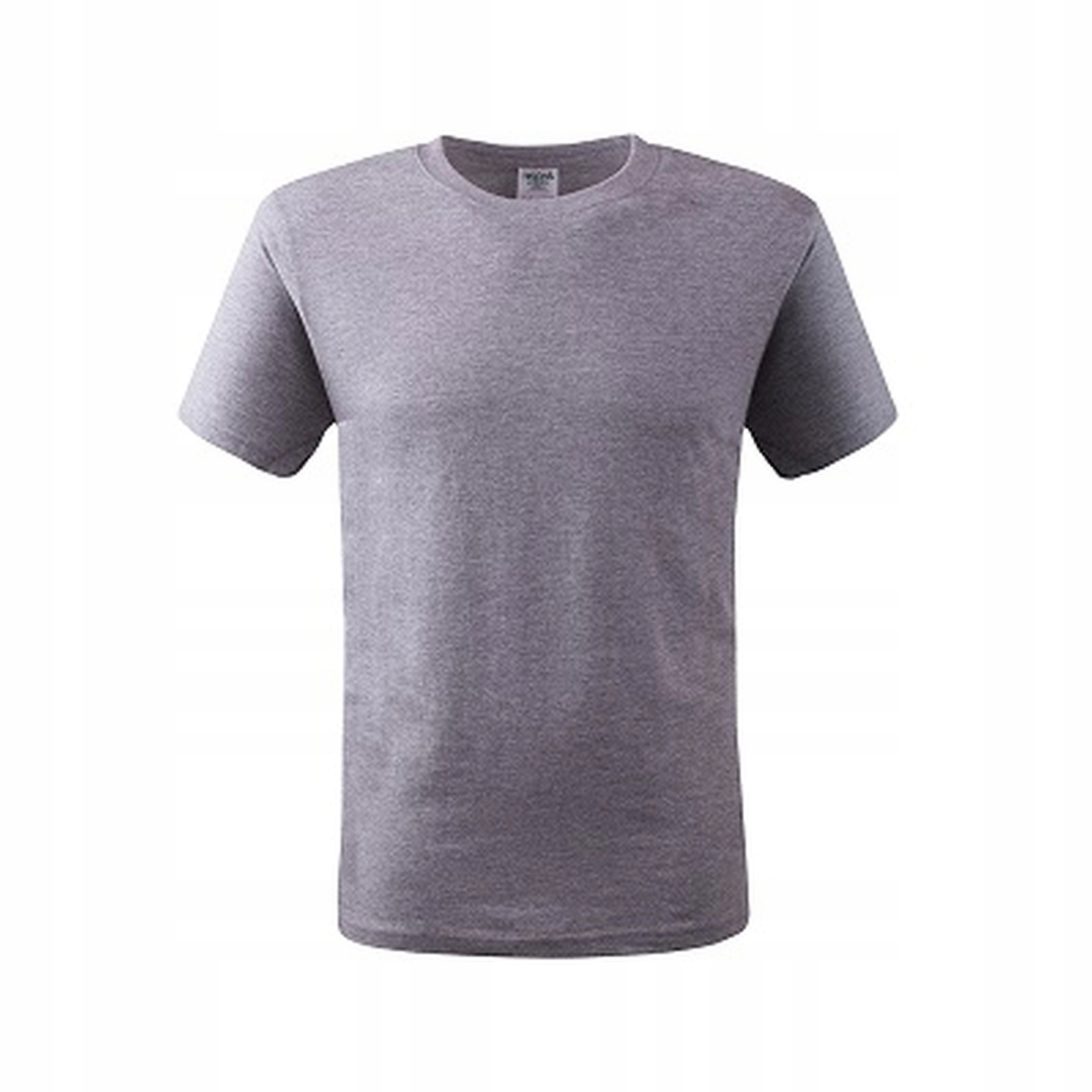 

T-shirt koszulka bawełna męska wygodna szary r XL