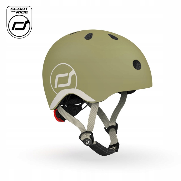 Scoot And Ride Kask Dla Dzieci Xxs-s 1-5 Lat Olive Scootandride
