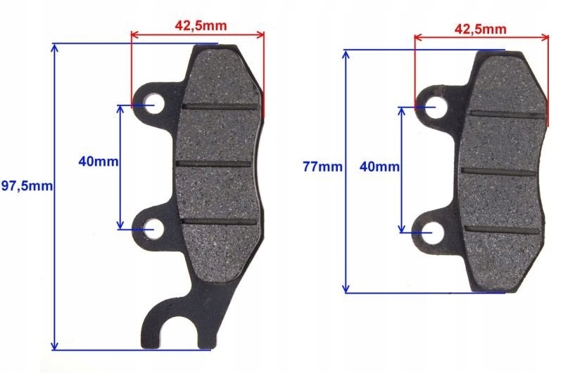 KLOCKI HAMULCA TYLNE Quad Barossa SMC 150/170cc Producent bez marki