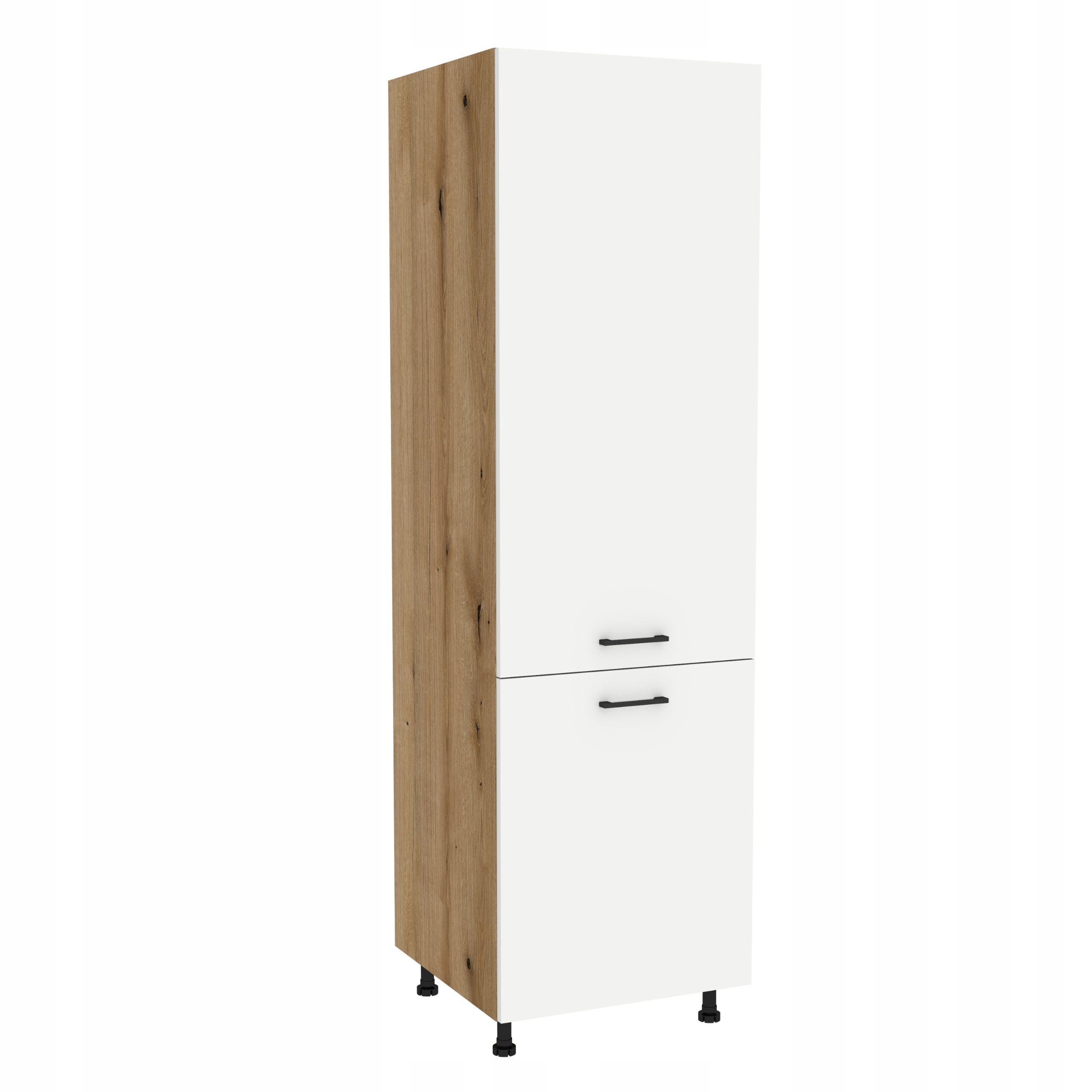 Kuchyňská skříňka pro vestavnou ledničku 60/197 Capri Dub Evoke přední Bílá Matná