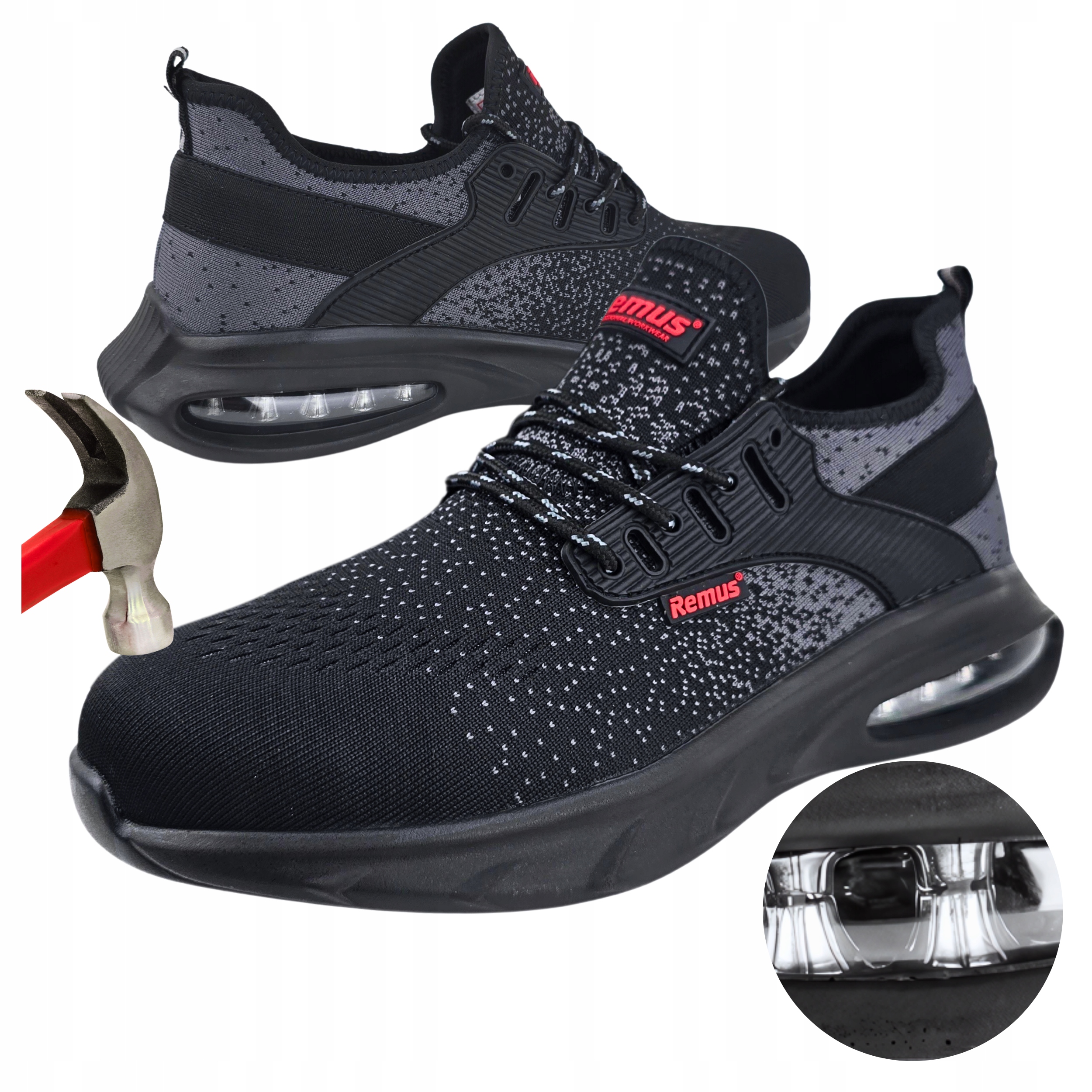 Pracovní obuv S1 Polobotky Sportovní síťované Prodyšné Air s špičkou Bozp 37