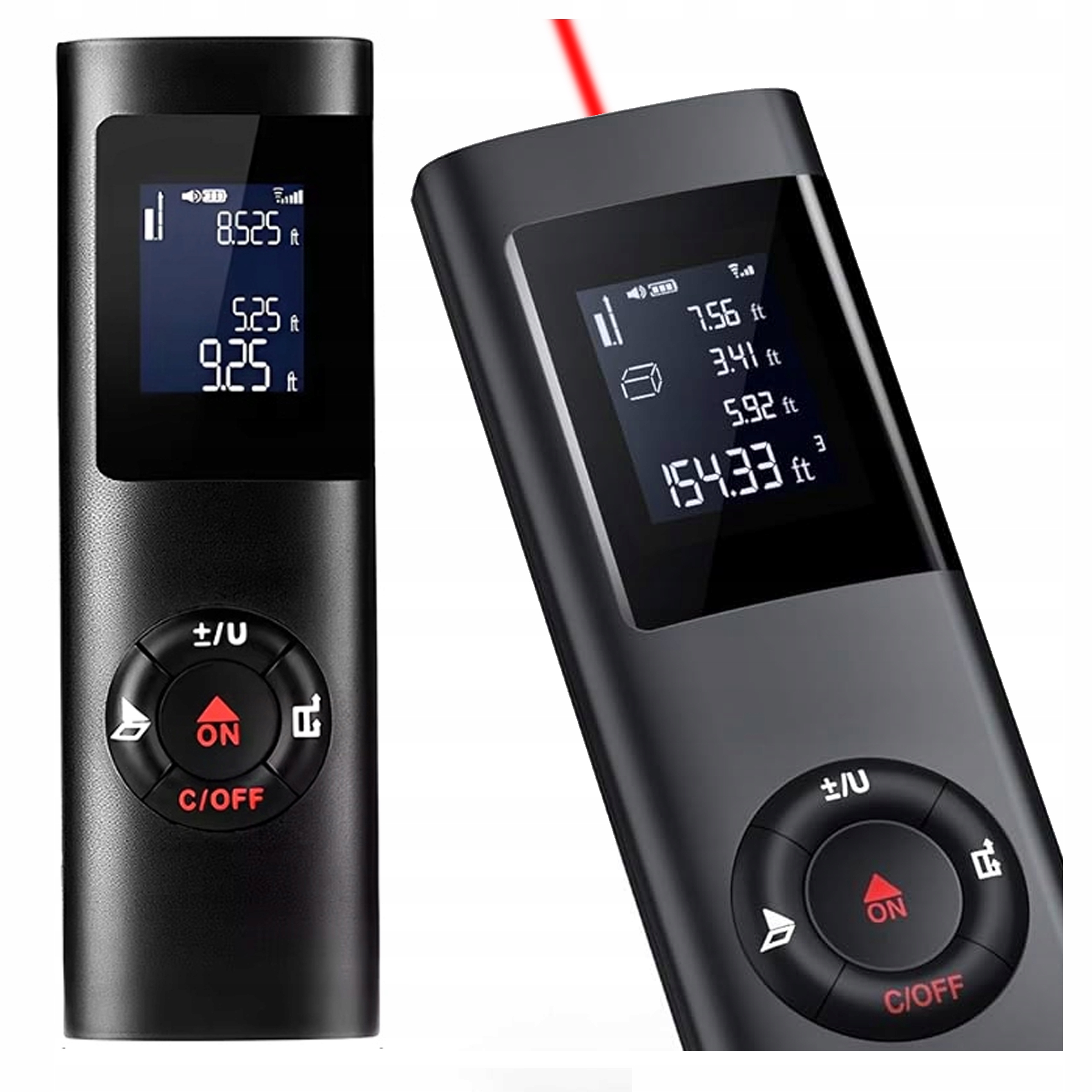 Laserový Dálkoměr 40M Digitální Měřič Vzdálenosti m2 m3 LCD Laserová Míra