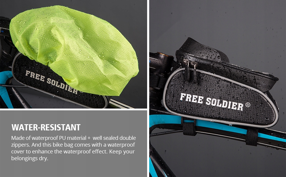 DUŻA SAKWA NA ROWER TORBA UCHWYT CASE ETUI NA TELEFON DOTYKOWA POKROWIEC Kolor dominujący czarny