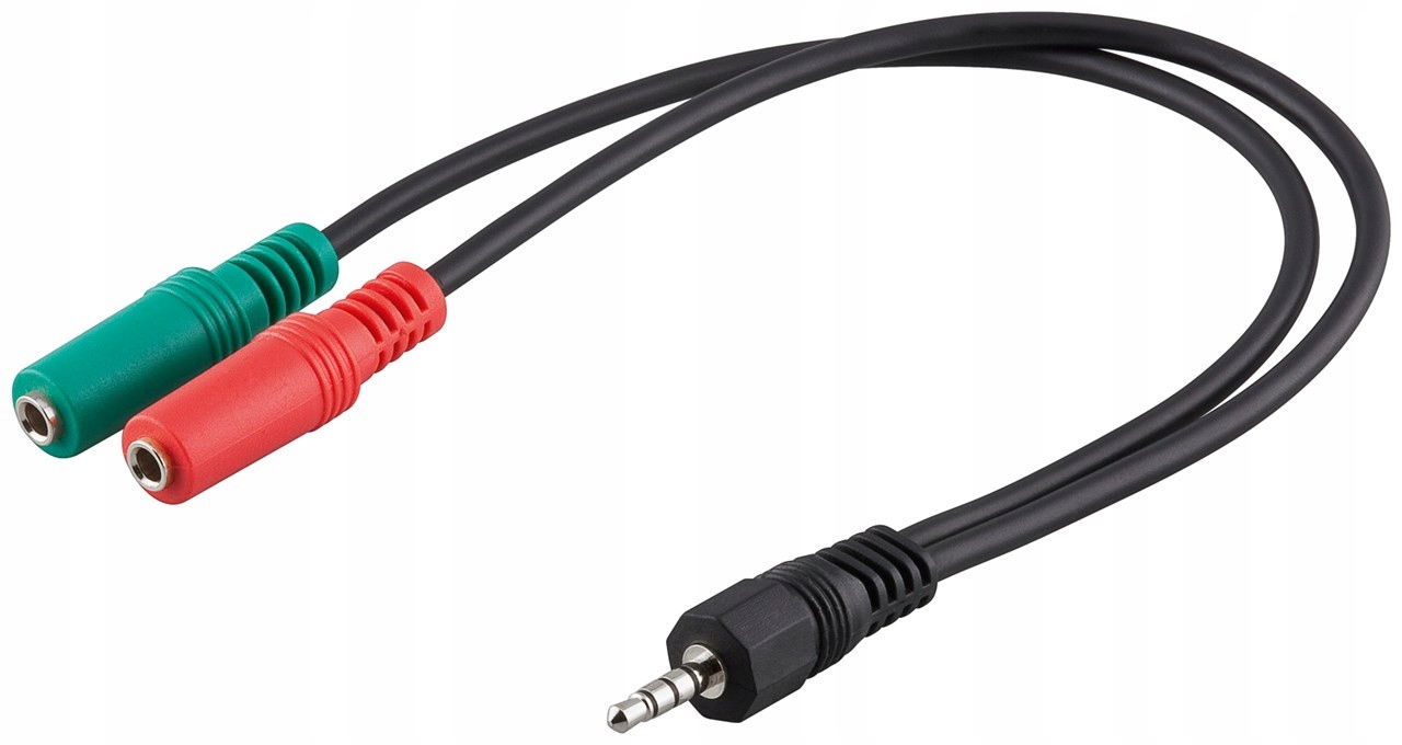 

Adapter do słuchawek wtyk jack 2 gniazd jack 0.3m
