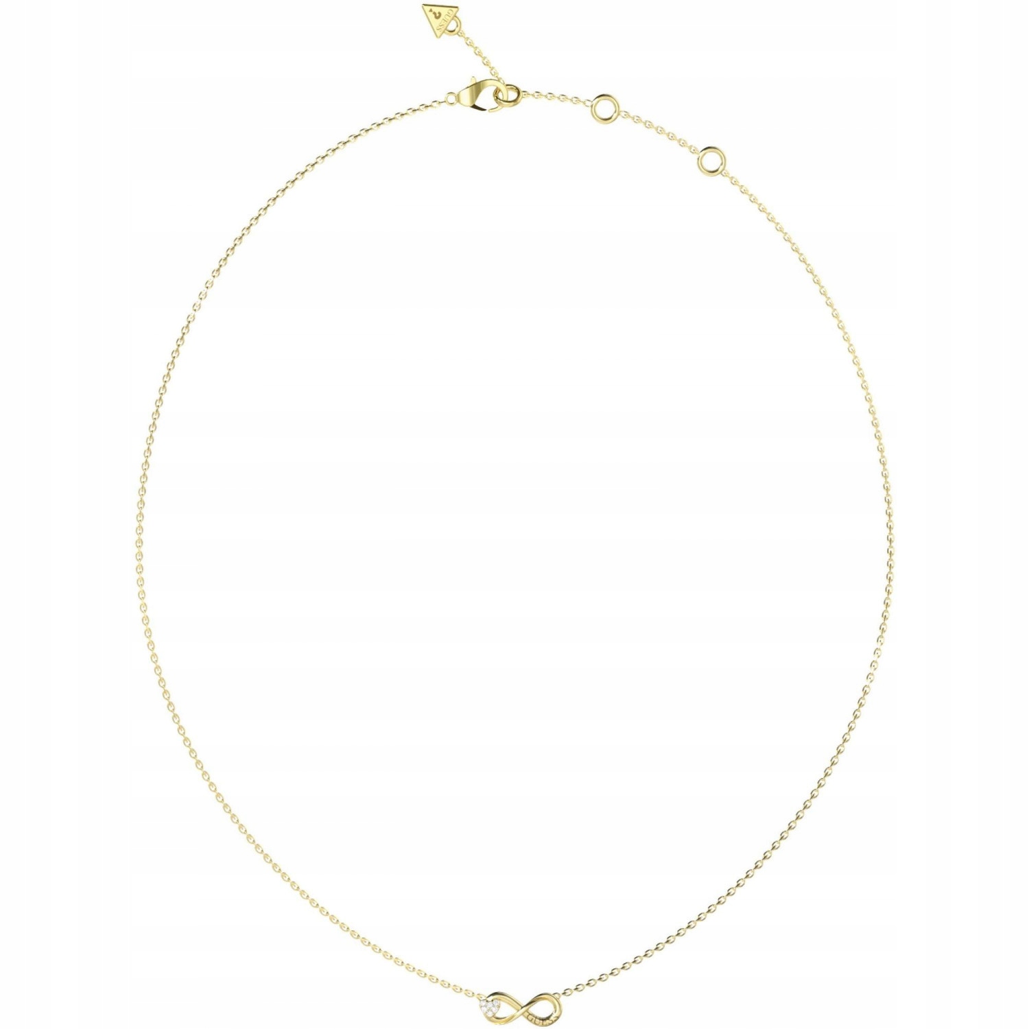 Náhrdelník Guess zlatý nekonečno zirkon 46 cm