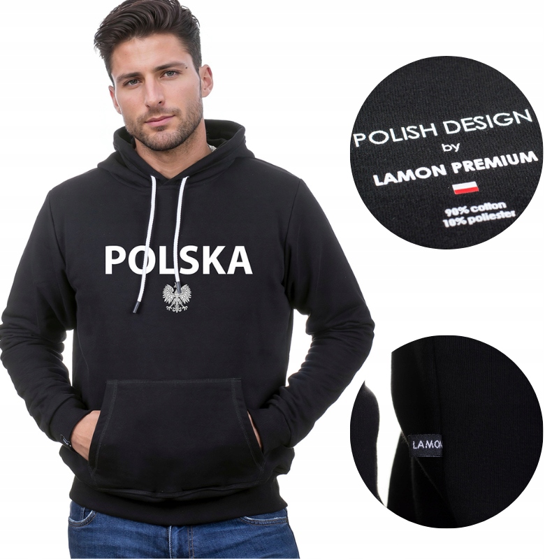 Mikina fanouška Polský reprezentace. Mikina mikina Premium XL
