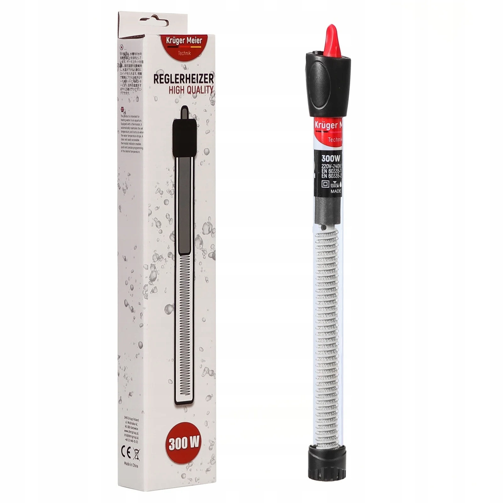 Akvarijní Ohřívač S Termostatem Pro Vodu Z Nádrže 250-450 L 300 W