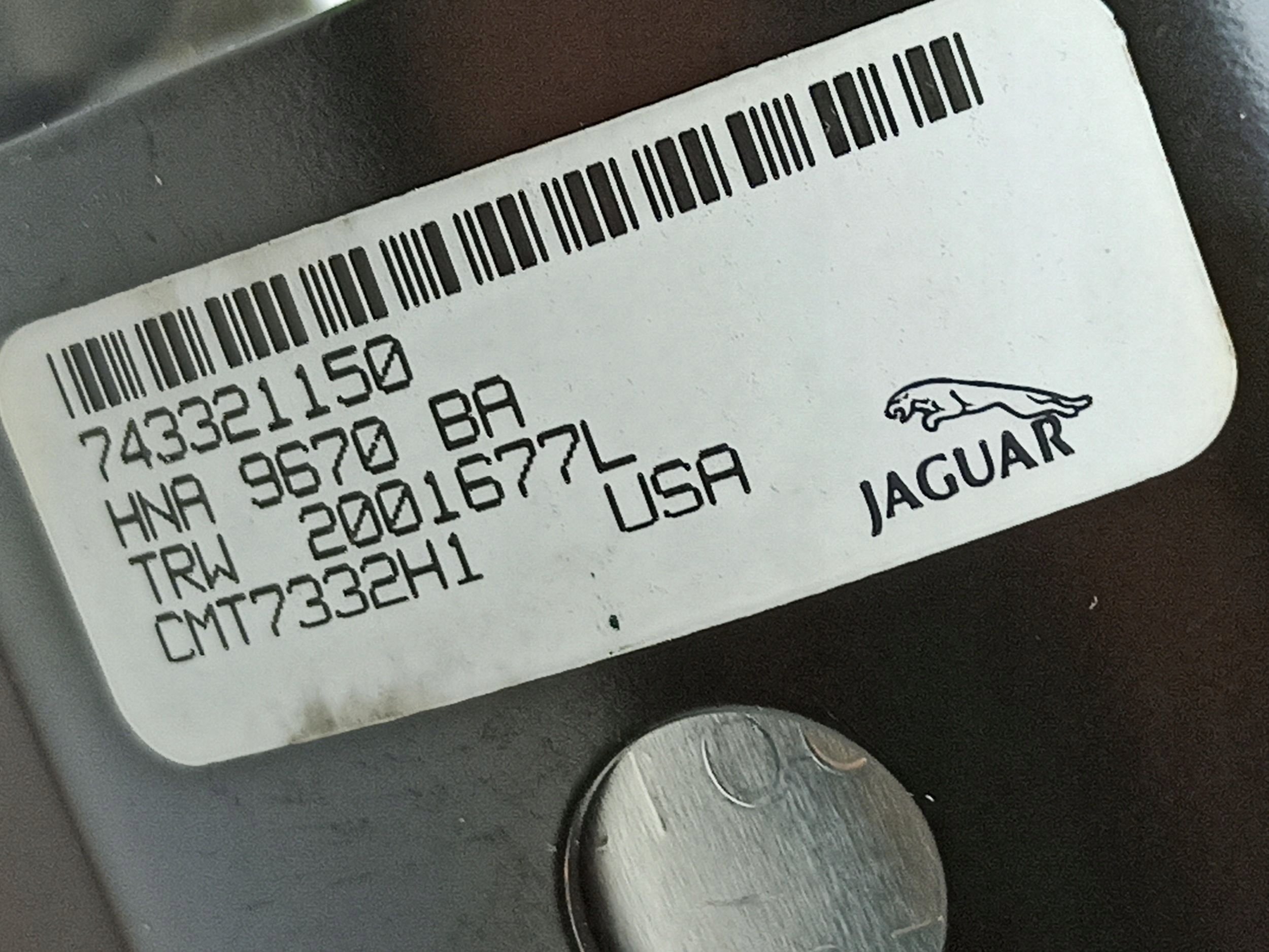 подушка подушки безопасности пассажира jaguar XJR X300 HNA9670BA