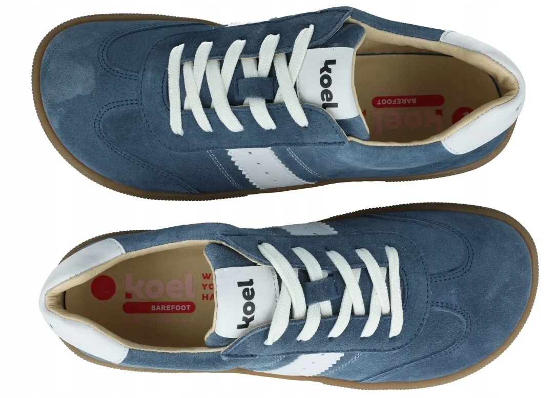 Barefoot tenisky Koel Francia II Suede džíny semišové zero drop R40