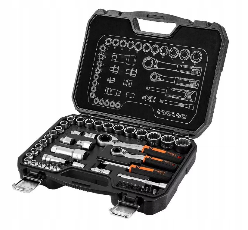 Sada kľúčov na priechodné nástavce 1/4" 3/8 Neo 10-019 46ks
