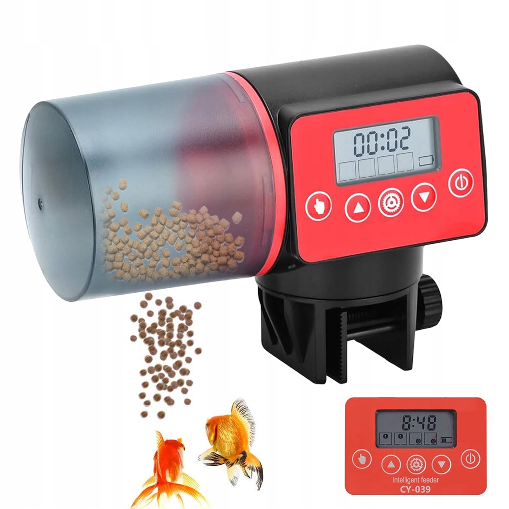 Levně Automatické Krmítko Pro Ryby Do LCD Akvária Velké 200 ML S Časovačem