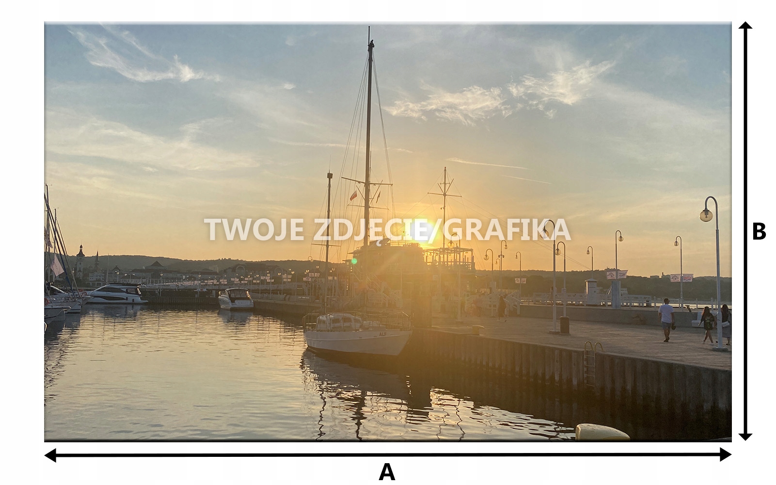 FOTOOBRAZ 110x80cm Obraz z własnym zdjęciem na Płótnie Canvas Wysokość produktu 80 cm