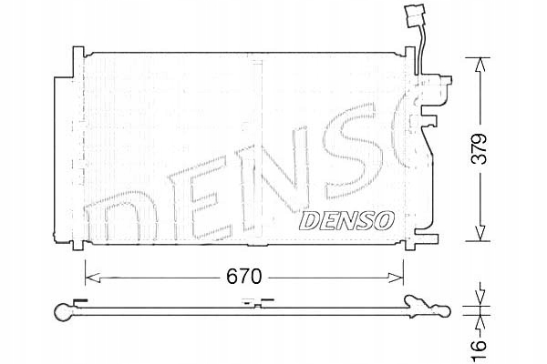 конденсатор Радиатор кондиционера Denso