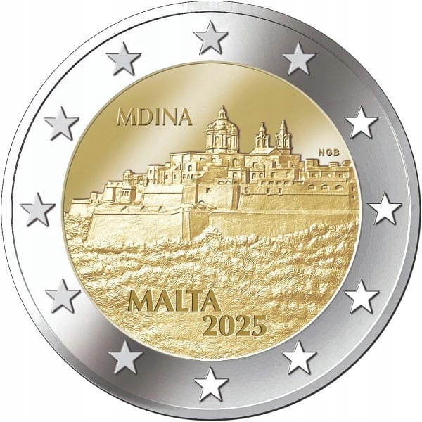 2 euro Malta Mdina 2025