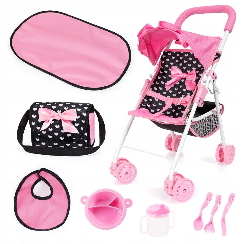 Wózek spacerówka dla lalek zestaw akcesoria Buggy Set 21560AB Bayer