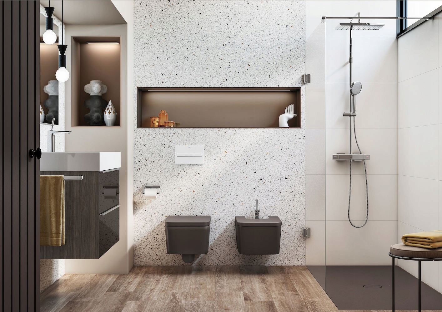 ROCA INSPIRA ROUND COMPACTO miska z deską ONYKS A346528640,A80152C64B Kod producenta A346528640 +A80152C64B