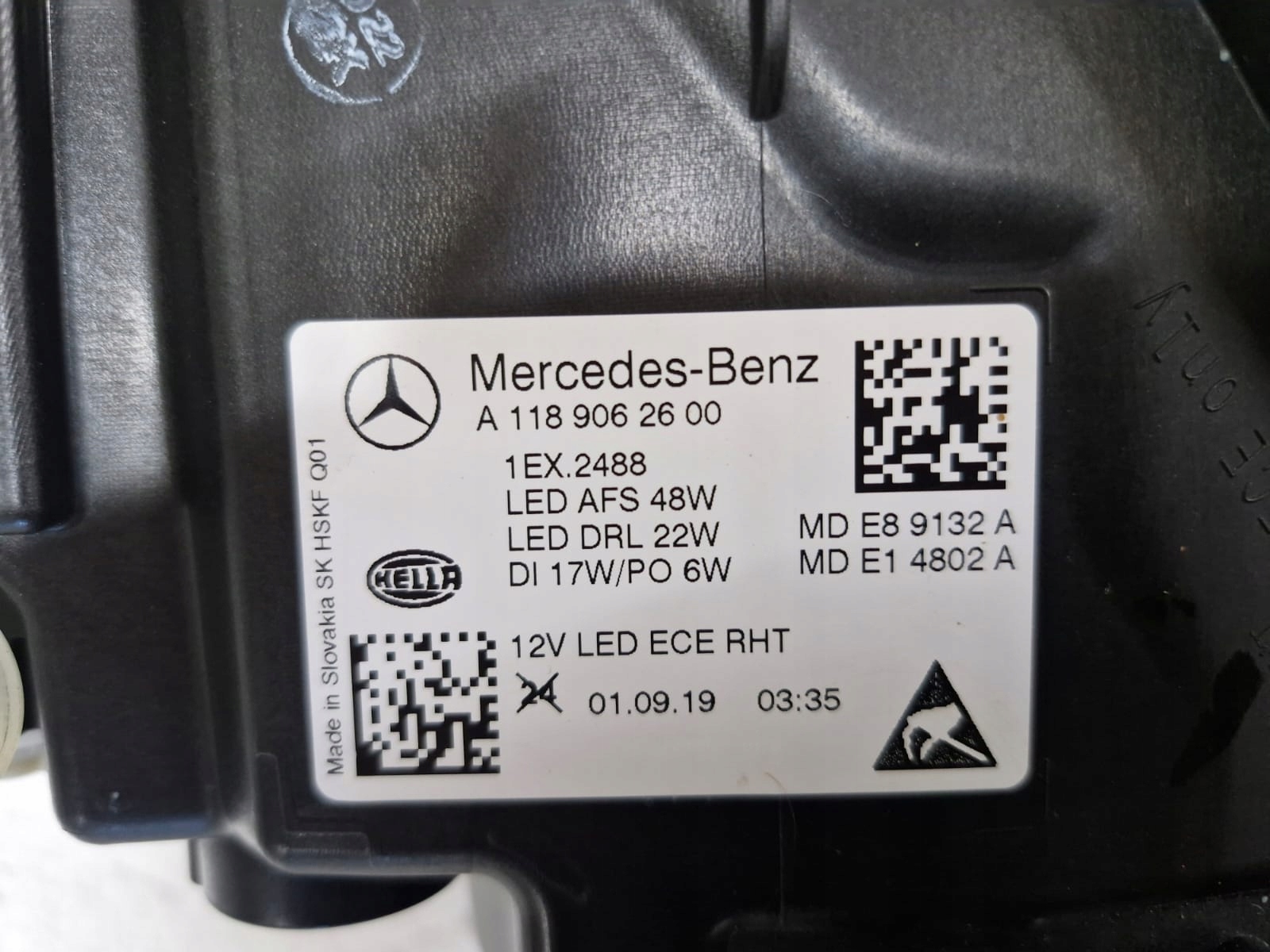 light right Mercedes CLA W118 Full Led High Led Performance 2019