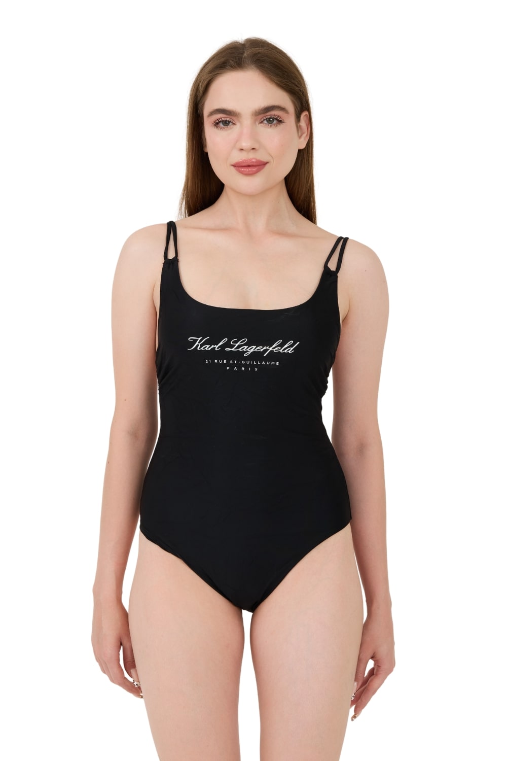 Karl Lagerfeld Černé plavky Hotel Karl Swimsuit S