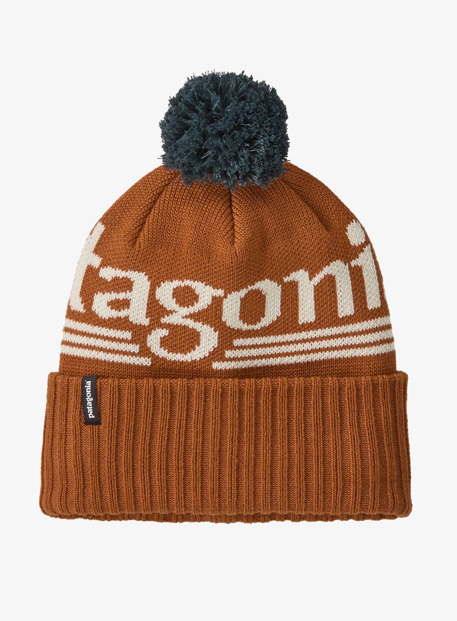 Čepice Patagonia Powder Town Beanie – hut trip logo/cinnamon brown