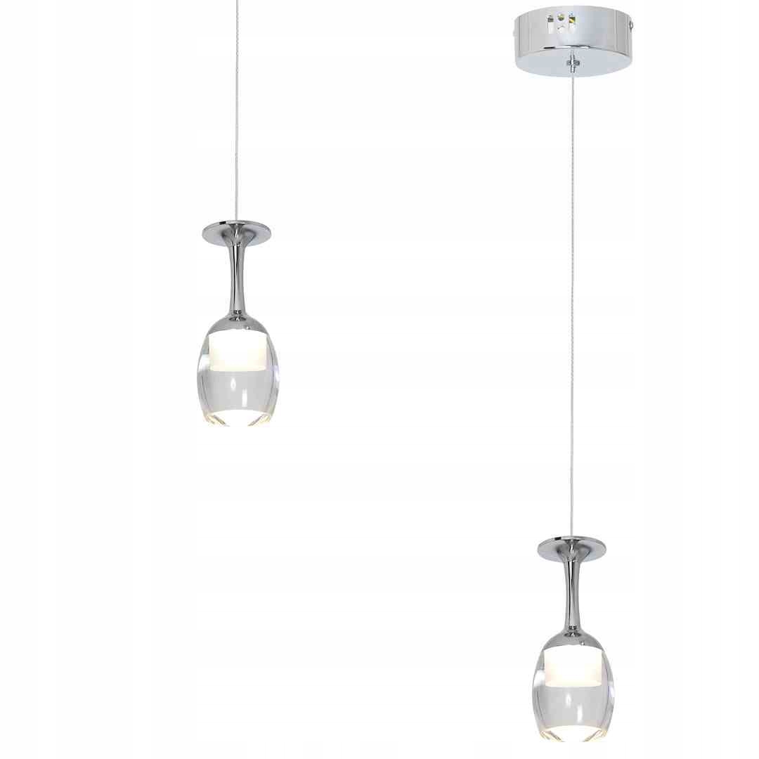 Závěsná lampa Milagro Coppa ML436 Led 5W 350lm 4000K Chrom Nastavitelná
