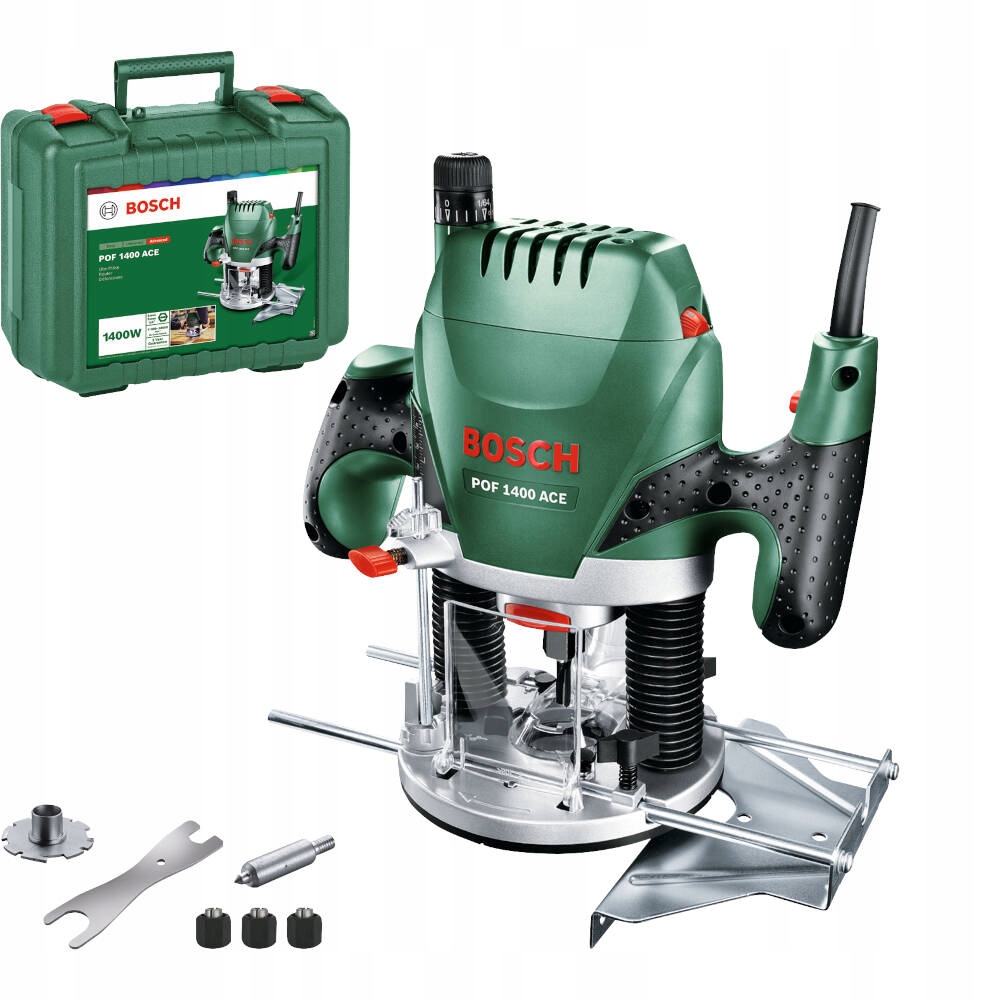 FREZARKA BOSCH POF 1400 ACE + WALIZKA + FREZ Stan opakowania oryginalne