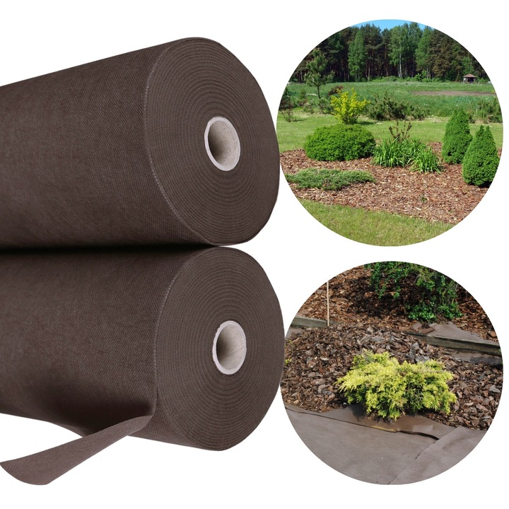 AGROWŁÓKNINA BRĄZOWA 1,6m 100g UV 30m Bellushortus