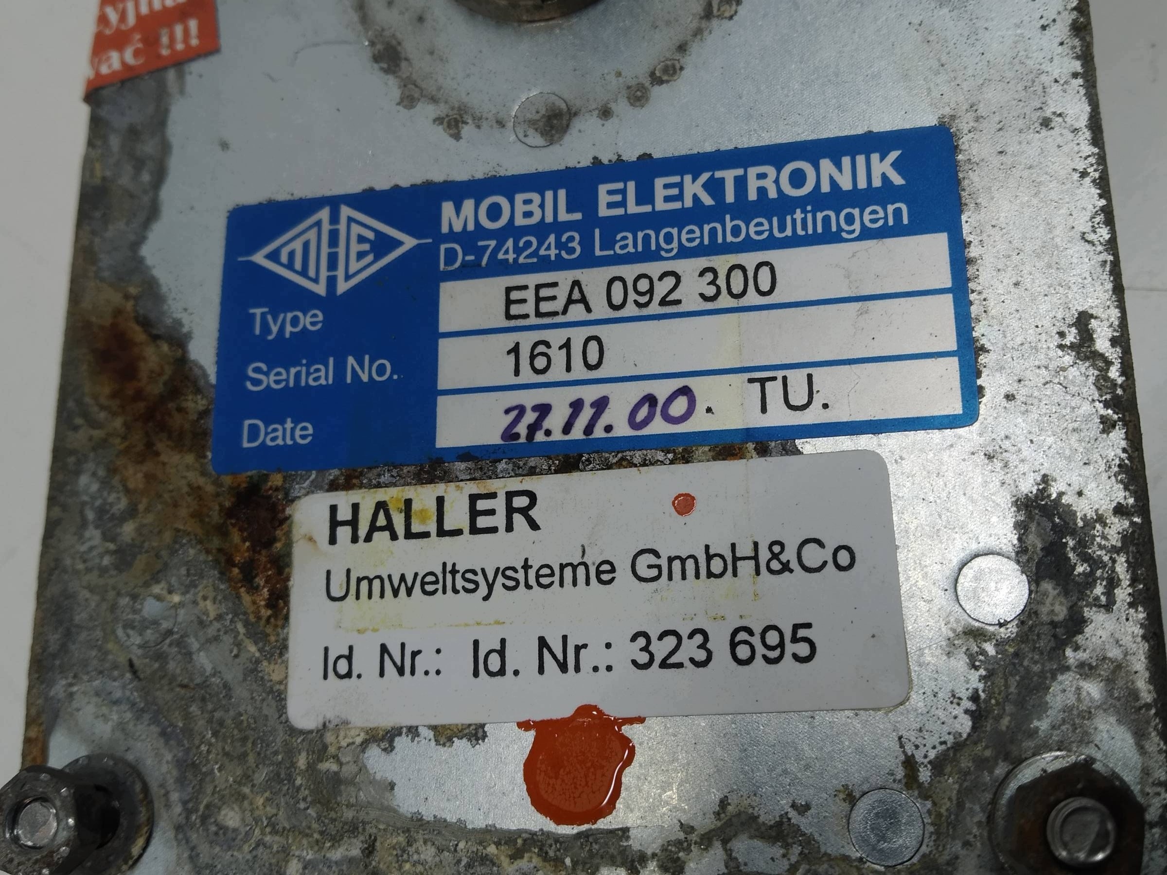 pannello controllo PILOT SMIECIARKA EEA092300 Daimlerchrysler 957.66