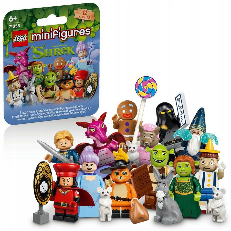 Minifigurka Lego 71053 Shrek, 12 figurek bez opakování