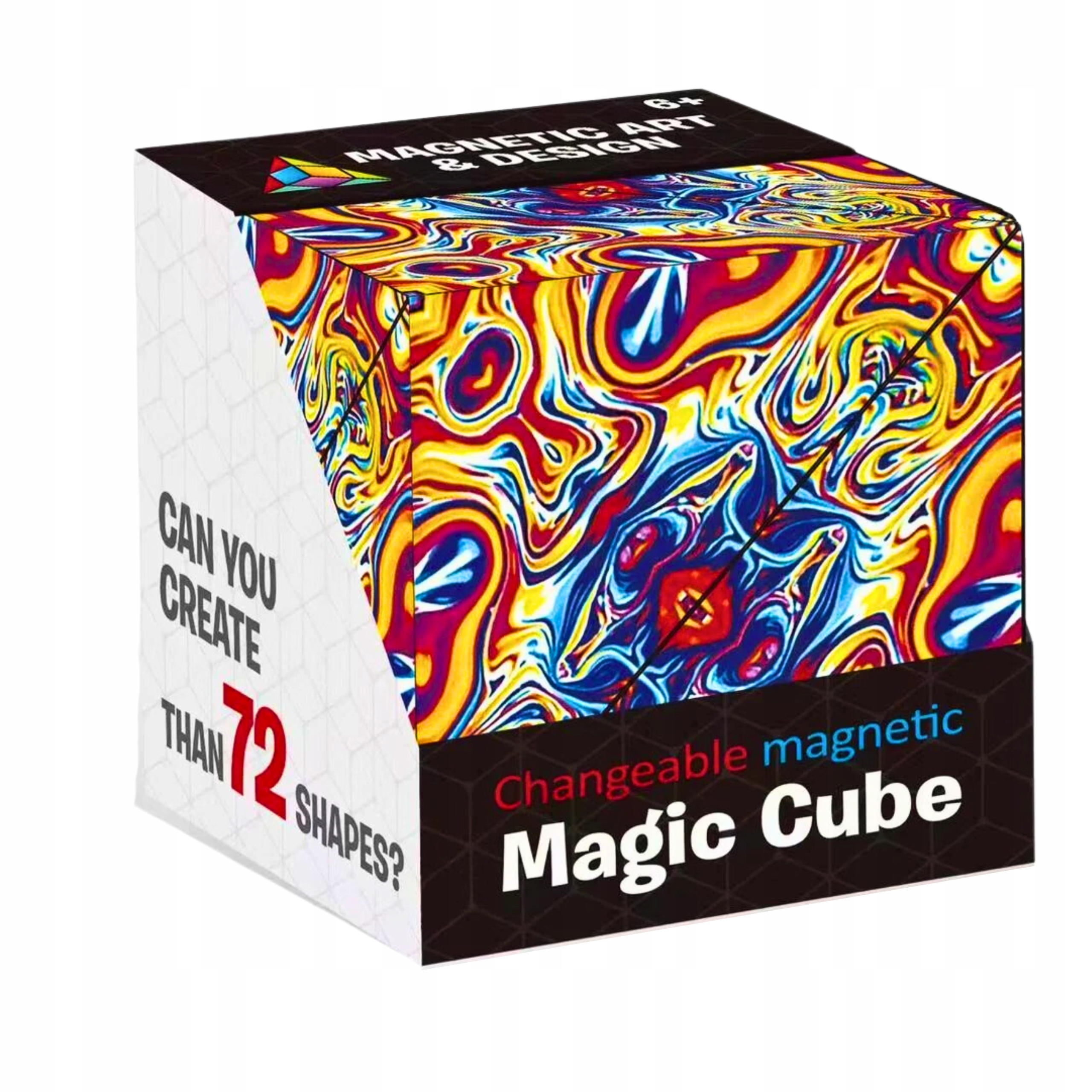 FIDGET ANTYSTRESOWY KOSTKA MAGNETYCZNA UKŁADANKA ŁAMIGŁÓWKA GRA LOGICZNA