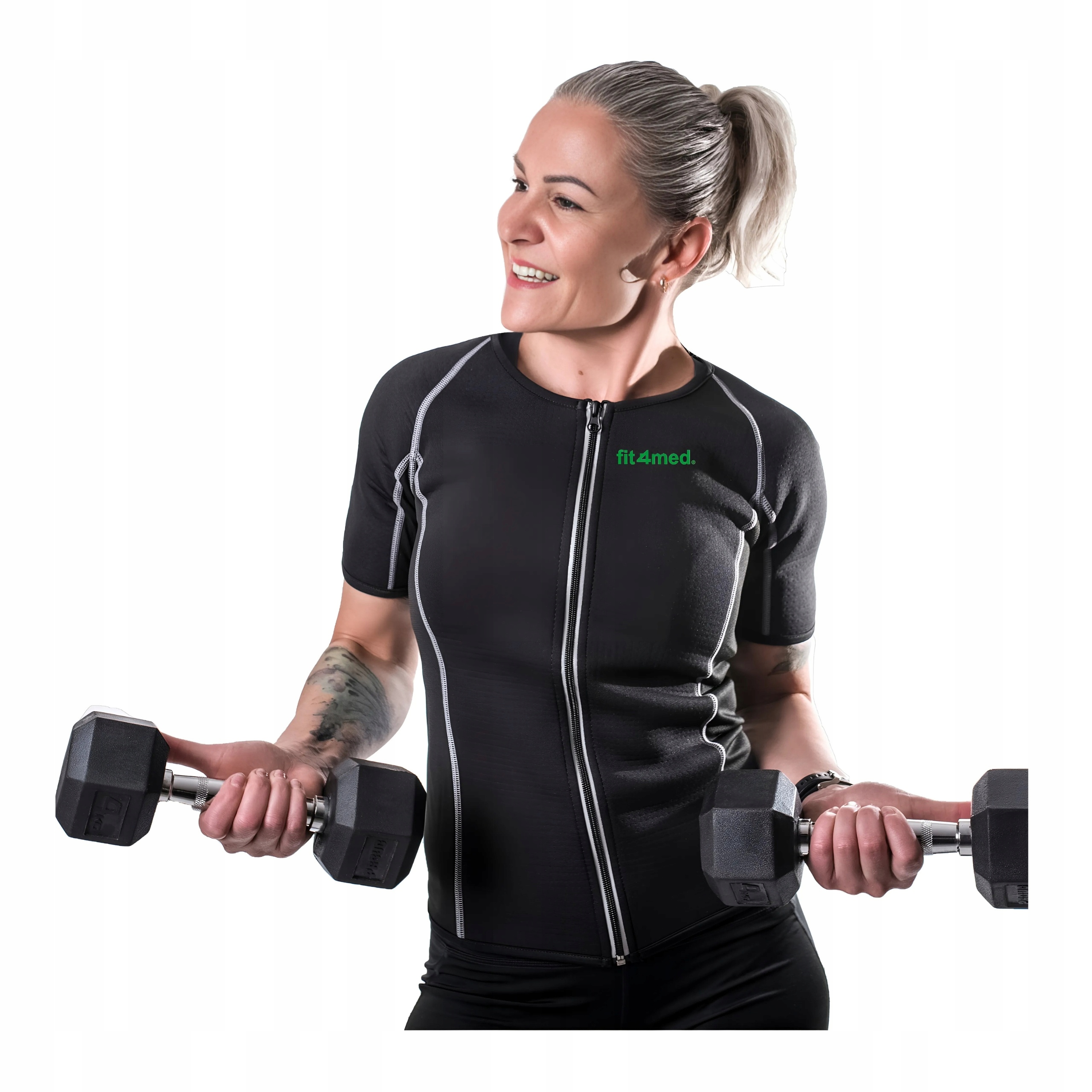 Neoprenové tričko pro fitness cvičení, zeštíhlující, tréninkové, dámské, velikost XL