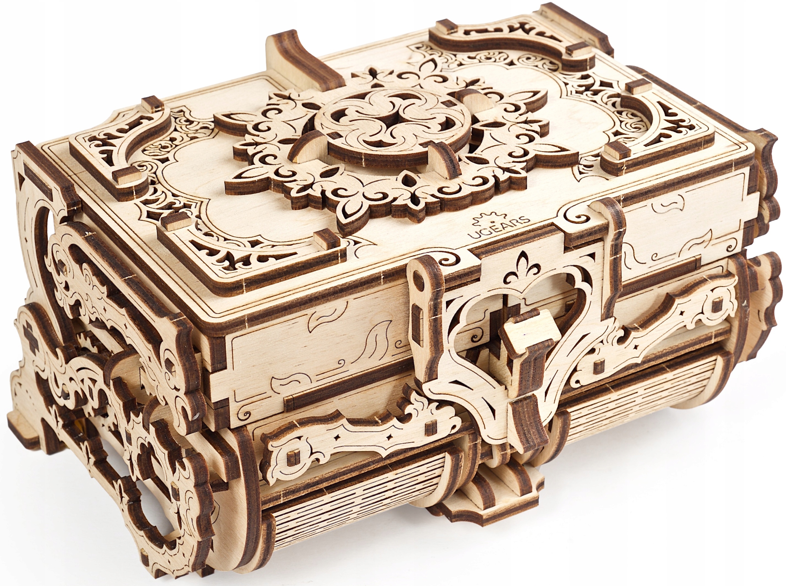 STAROŽITNÁ mechanická SKRINKA! - 3D puzzle UGears