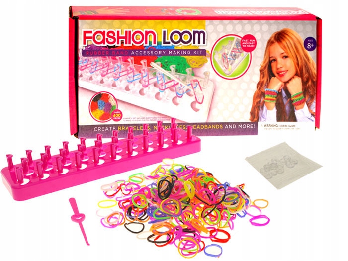GUMKI DO BRANSOLETEK LOOM BAND 400szt ZA0997