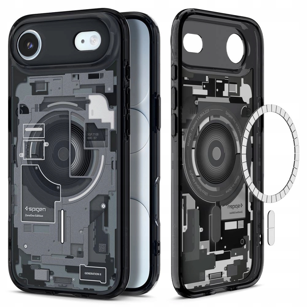 Pouzdro Spigen Ultra Hybrid MagSafe pro iPhone 17 Air Zero One černé