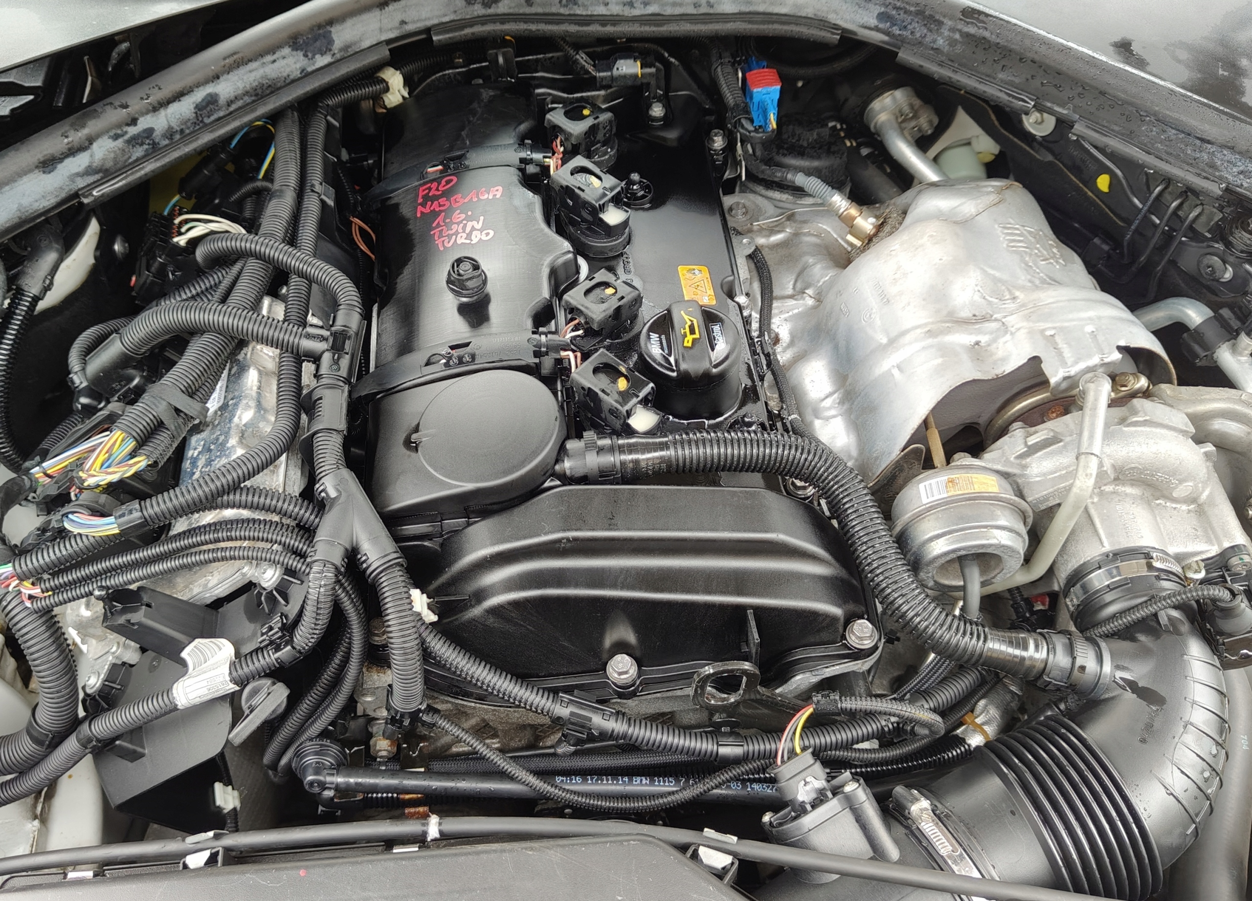 BMW F20 1.6 BI TURBO engine complete N13B16A