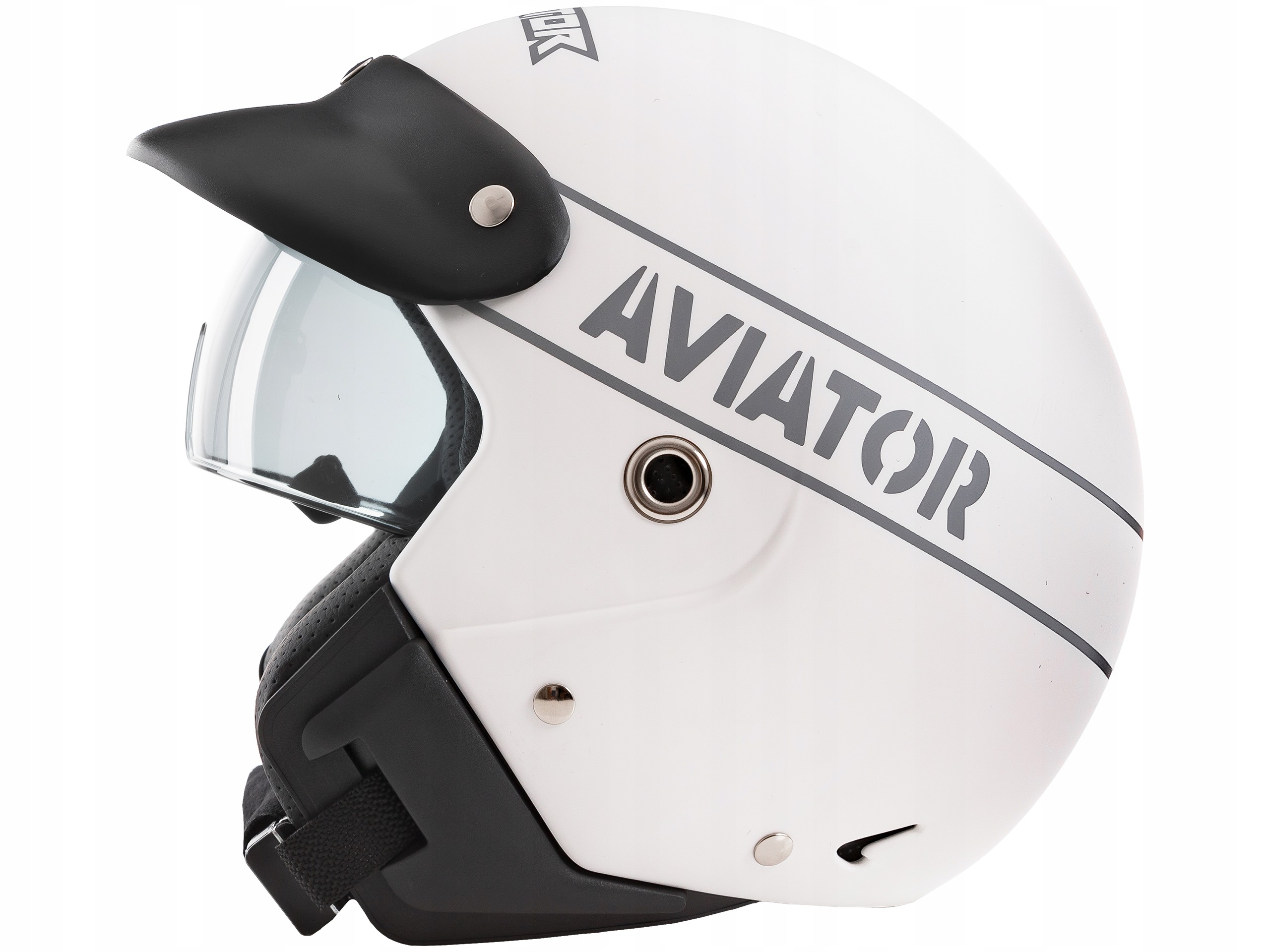 KASK MOTOCYKLOWY MAT NA SKUTER MOTOR Z BLENDĄ ST L