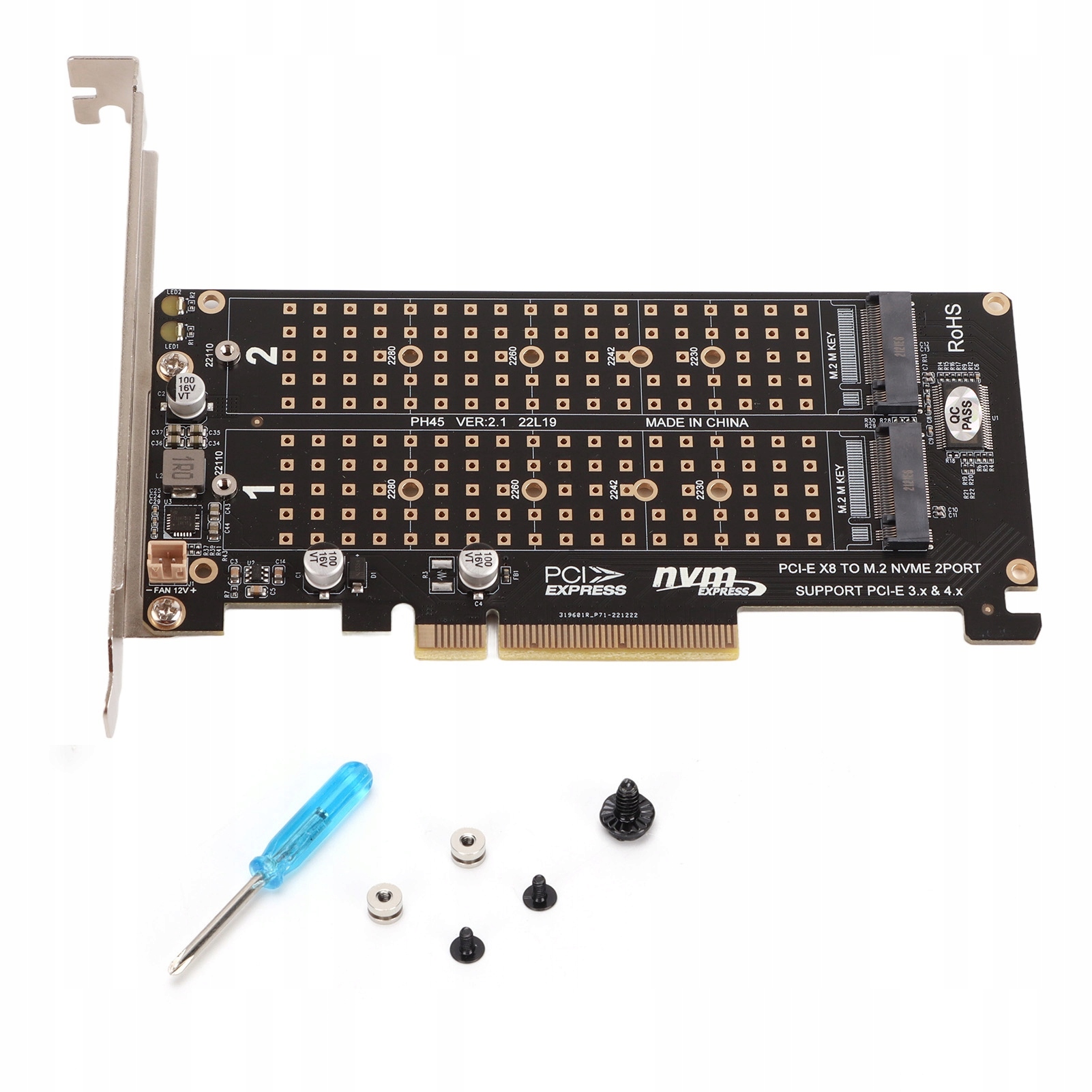 Adapter Pcie 4.0 X8 M.2 Nvme Przejściówka